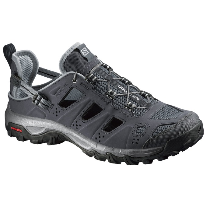 Salomon EVASION CABRIO Zapato De Agua Hombre - Gris Oscuro - Colombia (48073-TAJX)